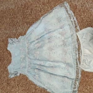 Pastel blue toddler dress